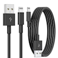 Miniatyrbillede 1 af 3: iPhone-oplader - Oplad & Synkroniser Kabel - 2 METER - SORT
