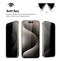 Miniatyrbild 2 av 4: 2-pack iPhone 15 Pro Max - Skärmskydd Privacy i Härdat Glas