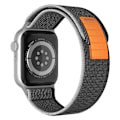 Pikkukuva 8 / 9: Trail-ranneke - Apple Watch 38mm/40mm/41mm - Musta/Oranssi Grå / Blå
