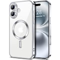 Pikkukuva 1 / 6: iPhone 16 Kuori – Metallinen Kuori Magneettisella Yhteensopivuudella, Ohut Muotoilu - Hopea hopea