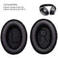 Pikkukuva 7 / 7: Korvatyynyt Earpads Bose QC45/QC35/QC25 - MUSTA
