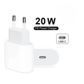 Miniatyrbillede 3 af 3: iPhone Hurtiglader 20W Adapter + 1 Meter USB C Lightning Hurtigkabel