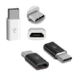 Miniatyrbillede 2 af 3: Micro-USB til Type-C (han) Adapter - Hvid hvid