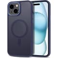 iPhone 15 Skal - Magnetiskt Frostat Skal - Mörkblå