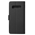 Miniatyrbillede 10 af 10: Samsung S10 PLUS Pungetui / Cover i LÆDER (3 kort) - 7 Farver - SORT sort