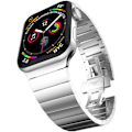 Pikkukuva 1 / 2: Tyylikäs teräsranneke - Korkea laatu & Erittäin kestävä - Apple Watch 38mm/40mm/41mm - Hopea hopea