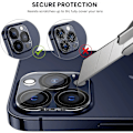 Miniatyrbild 2 av 3: 2-Pack iPhone 16 Plus Linsskydd – Heltäckande Kameraskydd i Härdat Glas