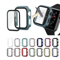 Miniatyrbild 4 av 4: Stötdämpande Skal + Härdat Glas - 2in1 Till Apple Watch 38mm - Röd röd