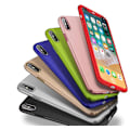 Pikkukuva 1 / 2: iPhone X 360° 3in1 FullCover Shell 0,26mm 9H lasi - KAIKKI VÄRIT vaaleanpunainen