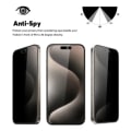 Miniatyrbillede 3 af 4: 2-pak iPhone 16 Plus - Privacy Skærmbeskytter i Hærdet Glas