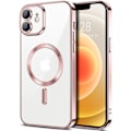 Pikkukuva 1 / 6: iPhone 13 Kuori – Metallinen kuori magneettisella yhteensopivuudella, ohut muotoilu - Pinkki vaaleanpunainen