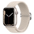 Miniatyrbild 3 av 10: Elastiskt Vävd Armband till Apple Watch 42mm/44mm/45mm/46mm/49mm - Grå Grå