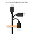 Miniatyrbillede 2 af 7: Ladekabel Micro-USB V8 - 2M - Samsung/HTC/Nexus/Nokia - SORT sort