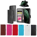 Miniatyrbild 1 av 3: iPhone 15 Pro Max Plånboksfodral i Läder – 3 Kortfack – Svart