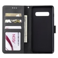 Miniatyrbillede 8 af 10: Samsung S10 PLUS Pungetui / Cover i LÆDER (3 kort) - 7 Farver - SORT sort