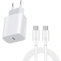 iPhone Snabbladdare 25W Adapter + 3M Kabel – iPhone & Android