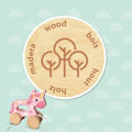 Miniatyrbild 5 av 6: Ledad figur SES Creative Unicornio de madera 2 en 1 Enhörning