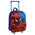 Miniatyrbild 2 av 10: Skolväska med hjul Spider-Man Blå 3D