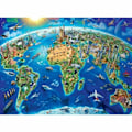 Miniatyrbild 2 av 2: Pussel Ravensburger Map of the monuments of the world