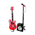 Miniatyrbild 1 av 6: Gitarr för barn Reig Mikrofon Röd