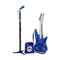 Miniatyrbild 1 av 6: Gitarr för barn Reig Mikrofon Blå