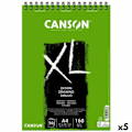 Miniatyrbild 1 av 3: Ritblock Canson XL Drawing Vit A4 5 antal 50 Blad 160 g/m2