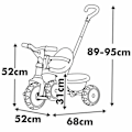 Miniatyrbild 7 av 8: Trehjuling Smoby Metallic