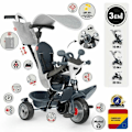 Miniatyrbild 3 av 9: Trehjuling Smoby Metallic