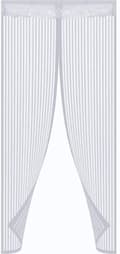 Myggnät för dörr med magnetisk stängning Vit 100 x 220 cm
