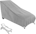 Solstolsskydd, Vattentäta Utomhusöverdrag för Solbäddar, Trädgårdsmöbelskydd, 208x76x79cm Grå