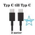 USB C till USB C laddningskabel, 2M EXTRA LÅNG 2 stycken 2 styck