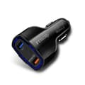 Billaddare Snabbladdning PD, USB-C med dubbla USB-portar, Snabbladdningsadapter Svart 1-pack 1-Pack