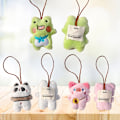 Pikkukuva 3 / 8: Squeak Doll Name Tarra Riipus Sammakko Panda Pehmo Matkalaukkulappu Panda