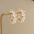 Miniatyrbillede 1 af 5: Kvinder Øreringe Udsøgte Pearl Stud Øreringe Bryllupstilbehør