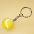 Pikkukuva 6 / 8: 1PC Avainnippu Tennis Ball Metal Avaimenperä Auton Avaimenperä Avaimenperä rose red