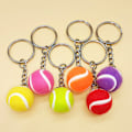 Pikkukuva 5 / 8: 1PC Avainnippu Tennis Ball Metal Avaimenperä Auton Avaimenperä Avaimenperä rose red
