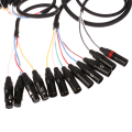 Miniatyrbillede 4 af 8: 2 4 6 kanals 3-benet XLR-kabel han-til-hun Balanceret eller forlænger B