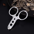 Pikkukuva 6 / 8: Melon Plier Scissor Nut Cracker ruostumaton teräs Walnut Pine Sh