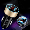 Miniatyrbilde 1 av 5: Dual Socket 3.1A Telefonlader r Lysplugg Strømadapter 2 Por
