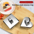 Miniatyrbilde 3 av 8: 1 stk rustfritt stål kakeform DIY Mousse Cake Cartoon Sushi Mo Round