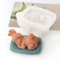 Miniatyrbilde 2 av 8: 3D Baby Soveform Silikonform Kjøkken Fondant Kake Bakin