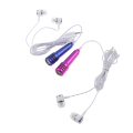 Miniatyrbild 8 av 8: 3,5 mm Karaoke Mikrofon Hörlurar In-Ear Headset Mini Stereo Wi Rose red