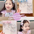 Pikkukuva 3 / 8: Lapset Mermaid Princess Pearl Fringe Bow Otsaketju Hiukset A3