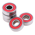 Miniatyrbillede 1 af 8: 5 stk Rød ABEC-7 608RS Skateboard Rulleforseglede kuglelejer 8x