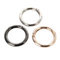 Miniatyrbilde 3 av 8: Spring Gate O Ring Åpningsbar nøkkelring nøkkel Skinnveske Håndveske Bel F3
