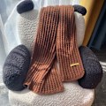 Miniatyrbilde 8 av 8: Ensfarget ullskjerf Kvinne e Jente Høst Vinter Tykk Varm K Black