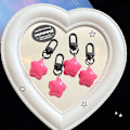 Miniatyrbild 4 av 7: Rose Red Fat Star Key Ring Holder Glitter Pendant Colorful Keyc
