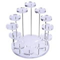 Miniatyrbillede 1 af 8: Cupcake Stand Akryl Display Stand Til smykker Kage Dessert Ra Transparent 12