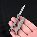 Miniatyrbilde 7 av 8: Miniflaskeåpner Skalpell Titanium Alloy G10 Håndtak Folding O