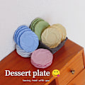 Miniatyrbilde 2 av 8: 4 stk 1:6/1:12 Dukkehus Miniatyr nordisk servise Tallerken Fat T A1